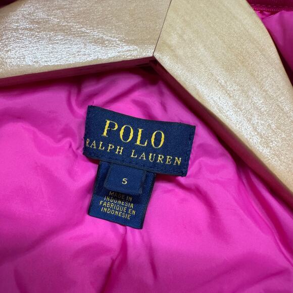 Polo Ralph Lauren Toddler Girls Size 5 Water-Repellent Duck Down Jacket Pink - Picture 5 of 6